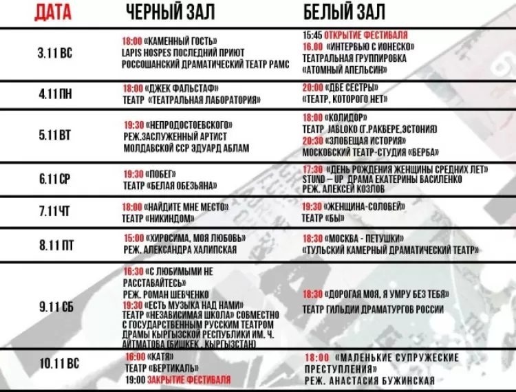 Московская обочина 2019: программа фестиваля частных театров